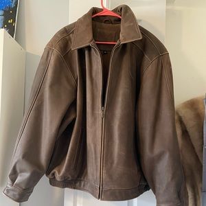 Mens Croft and Borrow Genuine Leather Jacket